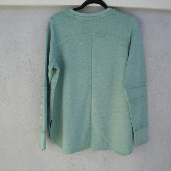 Sleep Sweatshirt Women's Long Sleeve Green Med and Large - Picture 5 of 6